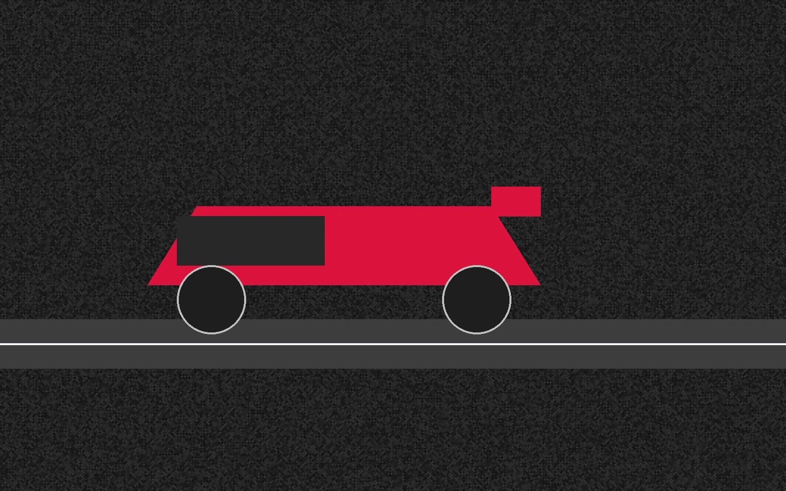 象征速度与激情的红色赛车